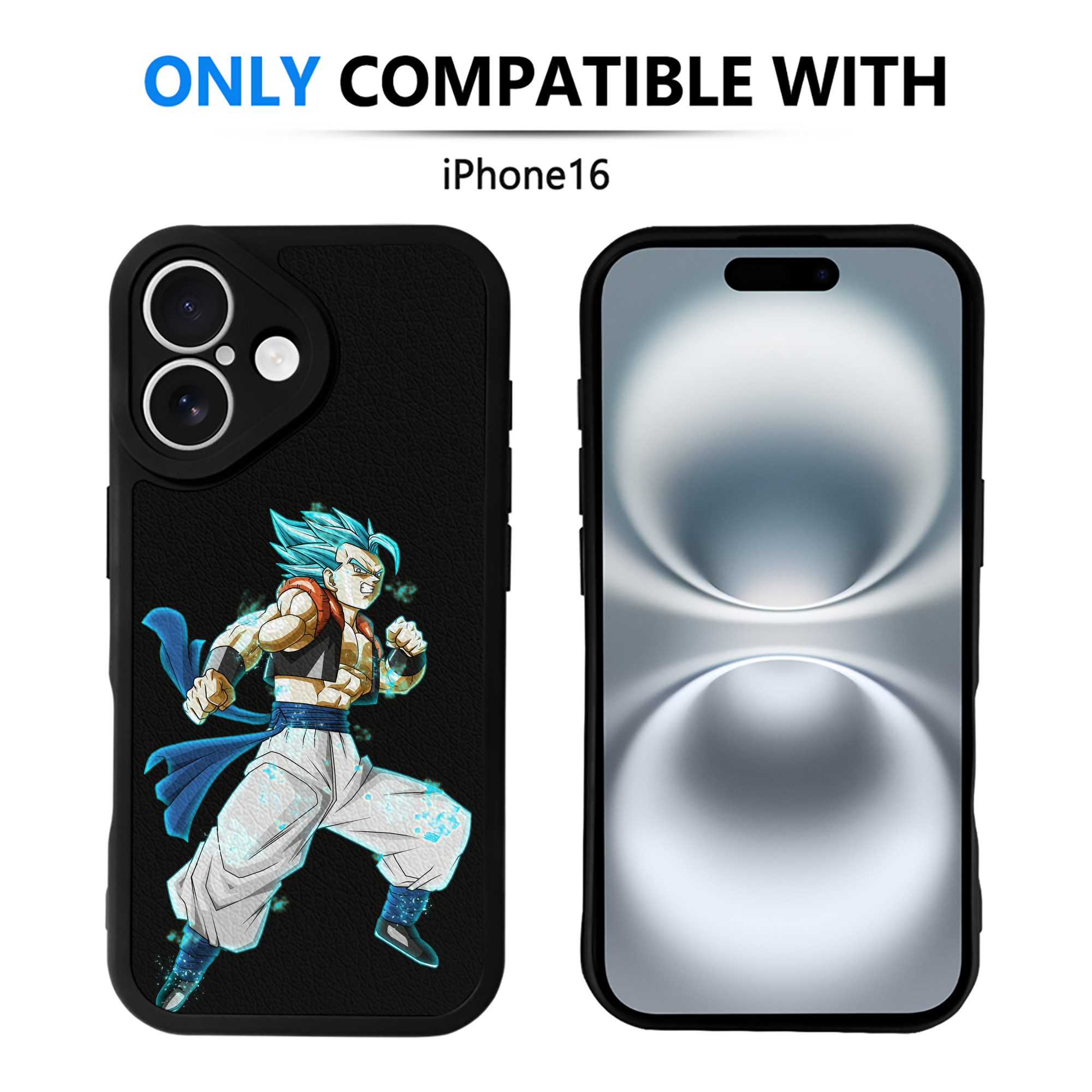 （画像用） ドラゴンボール ベジータ四世（Bejīta Yonsei）DRAGON BALL Vegeta IV 【iPhone 16シリーズ対応】シリコンスマホケース（レザー調） 材質：シリコン